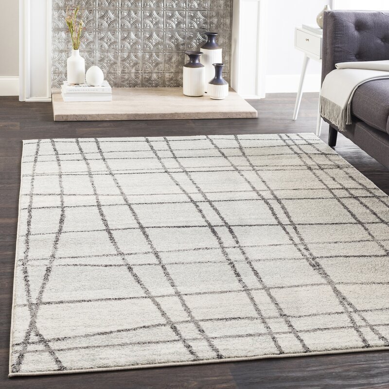 Cateline Distressed Taupe Light Gray Area Rug Reviews Joss Main   Light Gray Area Rug 